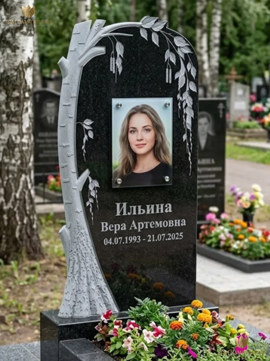 Памятник из гранита Береза 4